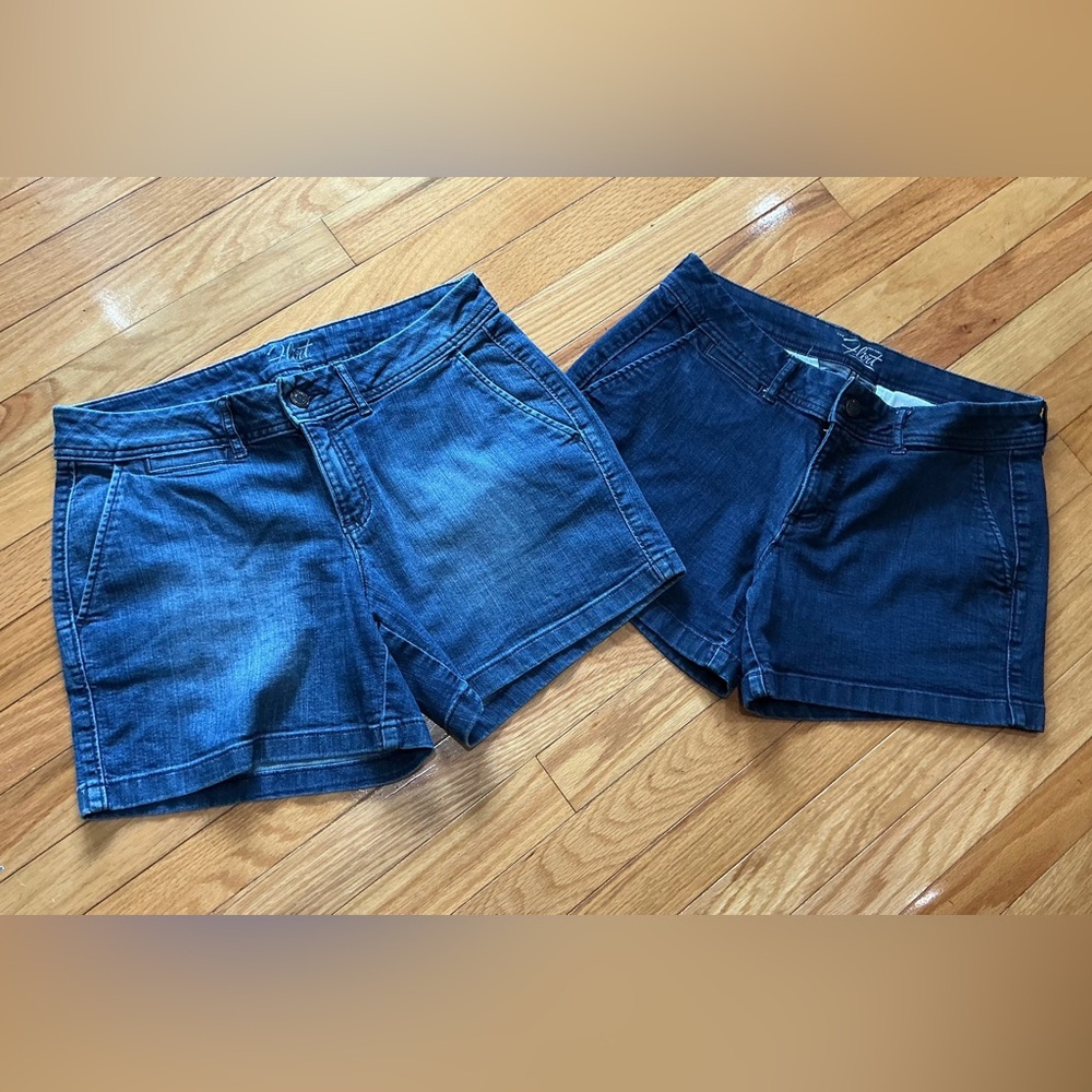 Old Navy Blue Jean Shorts Classic Style $14/2 pair